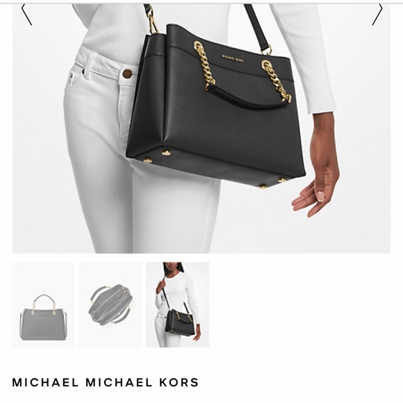 Michael Kors Black shoulder bag with handles. - Picture 9 of 9